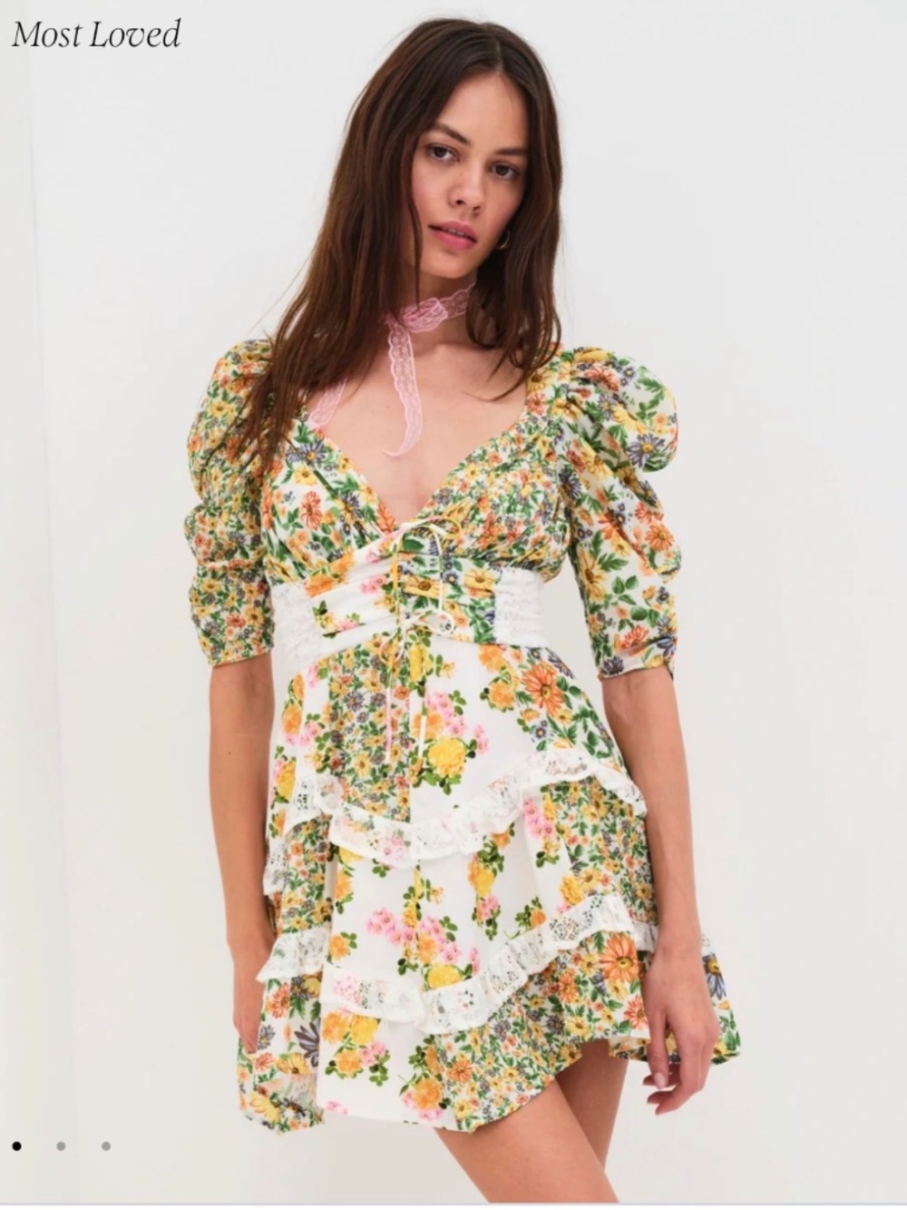 For Love & Lemons Rosalyn Mini Dress